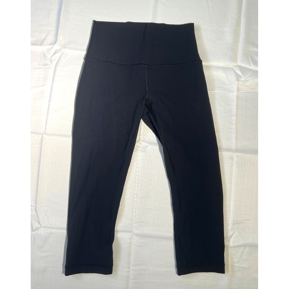 Lululemon Align High-Rise Crop 17 Black Nulu Yoga Leggings Size 6